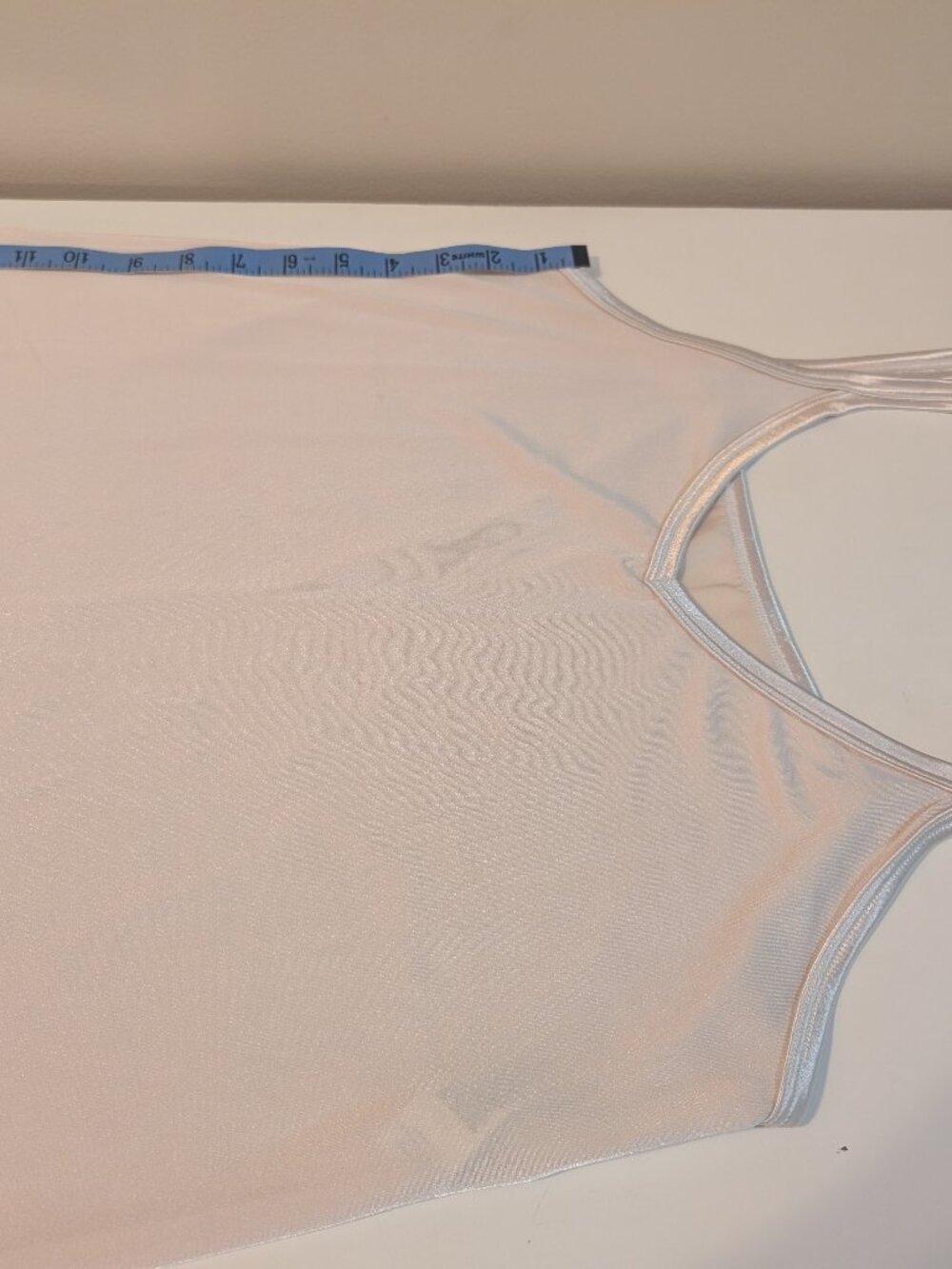 Womens vintage white camisole, size 36/42